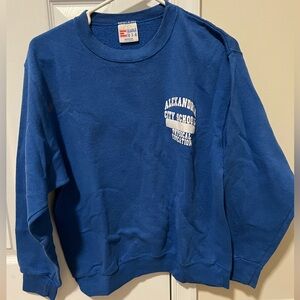 Blue Vintage Alexandria PE Middle School Crewneck YMD